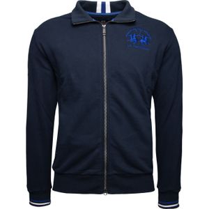 La Martina Sweatvest 'MAF300'  donkerblauw