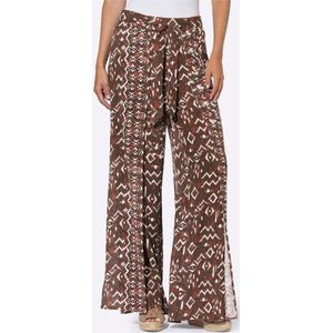 heine - Geweven Broek - Roodbruin/Champagne - Harembroeken