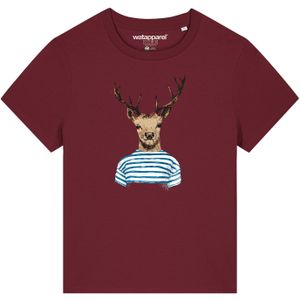 Watapparel Shirt ' Hirsch '  gemengde kleuren / bordeaux