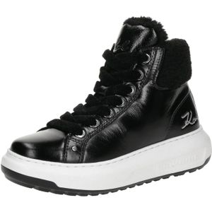 Karl Lagerfeld Veterlaarsjes  lichtgrijs / zwart