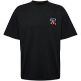 Hummel Shirt  blauw / lichtrood / zwart / wit