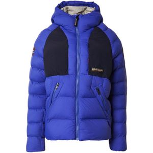 NAPAPIJRI Winterjas 'Moesa'  navy / royal blue/koningsblauw