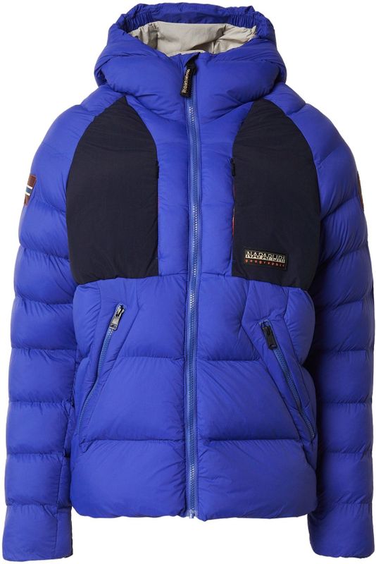 NAPAPIJRI Winterjas 'Moesa'  navy / royal blue/koningsblauw