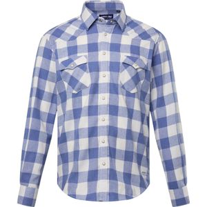 John F. Gee Overhemd  blauw / wit