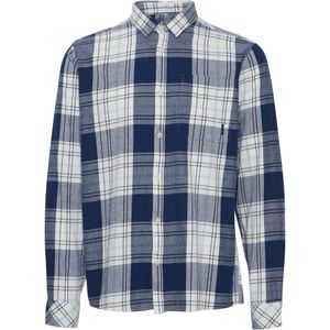 !Solid Overhemd 'Esdras'  navy / lichtblauw / wit