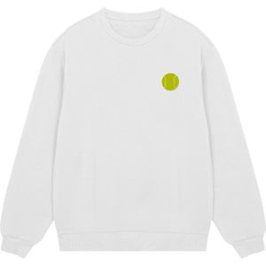 F4NT4STIC Sweatshirt 'Tennis'  geel / offwhite