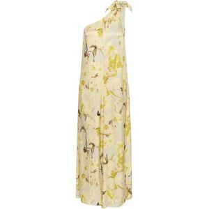 Jurk - French Vanilla Floral Print - Loose Fit - Lange Lengte