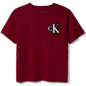 Calvin Klein Jeans Shirt  bordeaux / zwart / wit