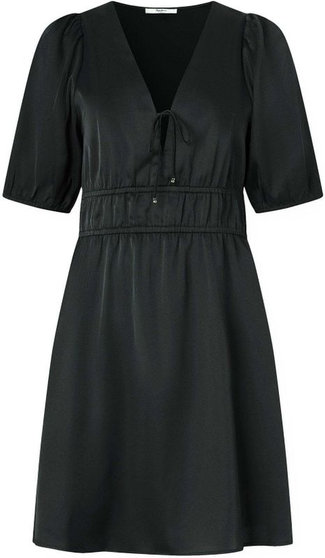 Pepe Jeans - Olivia - Jurk - Zwart - Korte Lengte - Slanke Pasvorm