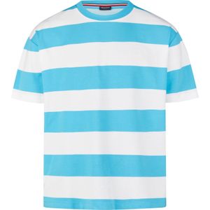 HECHTER PARIS Shirt  lichtblauw / wit