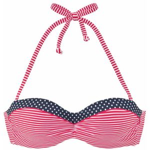 s.Oliver Bikinitop 'Avni'  donkerblauw / rood / wit