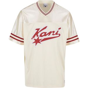 Karl Kani Shirt 'Varsity Star'  crème / karmijnrood / wit