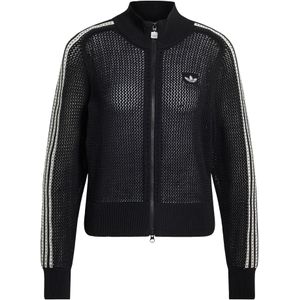 ADIDAS ORIGINALS Gebreid vest 'Firebird'  zwart / wit