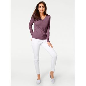 Gebreide Trui - Mauve - 100% Katoen - Lange Mouwen