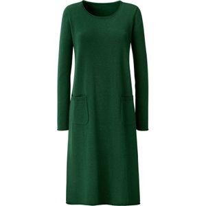 Jerseyjurken - Mos - 60% Viscose 40% Katoen - Lange Mouwen