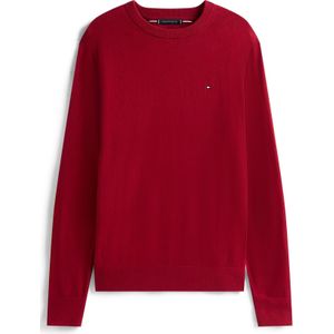 Tommy Hilfiger - PIMA ORG CTN CASHMERE CREW NECK - Trui - Regatta Red - Lange Mouwen