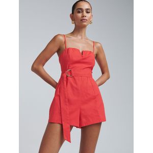 BWLDR Jumpsuit 'FI COTTON PLAYSUIT'  koraal