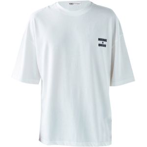 VAMOS CLO Shirt 'Mission'  ecru / blauw / zwart