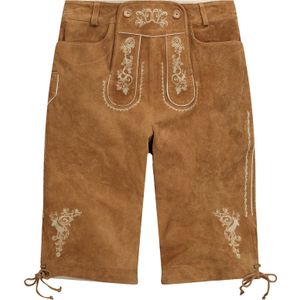 Men Plus Klederdracht broek  bruin / wit
