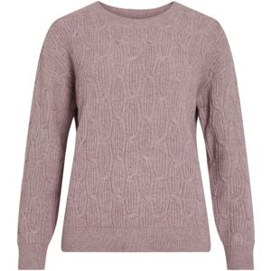 Vila - Lassia - Gebreide Trui - O-hals - Lange Mouwen - Normale Pasvorm