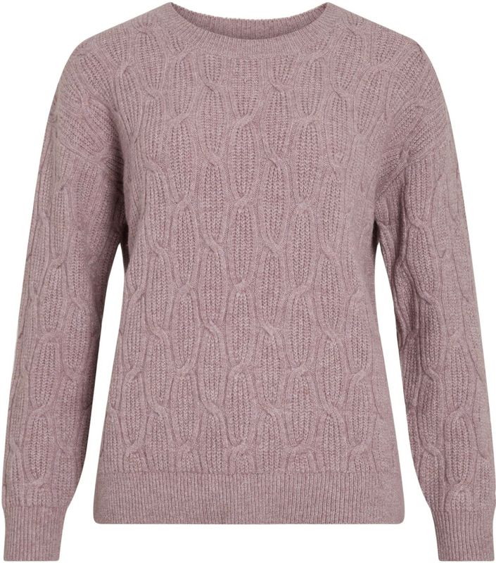 Vila - Lassia - Gebreide Trui - O-hals - Lange Mouwen - Normale Pasvorm