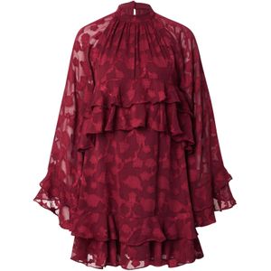 Maya Deluxe Jurk  bordeaux