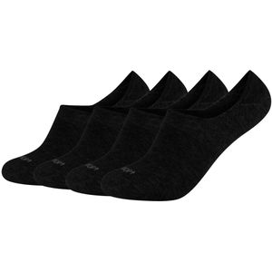 Enkelsokken - Wit - Ribband - 4 Paar - Ondoorzichtig