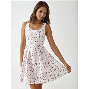 Hiccup Jurk  grasgroen / rood / wit