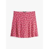 Tommy Jeans - A-lijnrok - Pastelblauw / Vuurrood / Wit