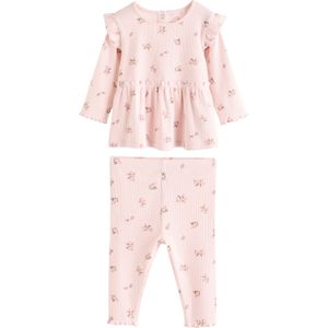 Next Set  groen / pastelgroen / rosa / oudroze