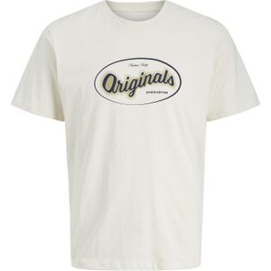 JACK & JONES Shirt  beige / zwart / wit