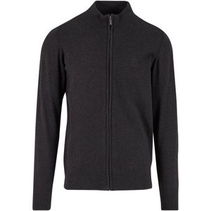 INDICODE JEANS Gebreid vest 'Tinos'  donkergrijs