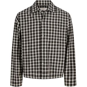 JACK & JONES Overhemd 'JORAustin'  lichtbeige / grijs / zwart