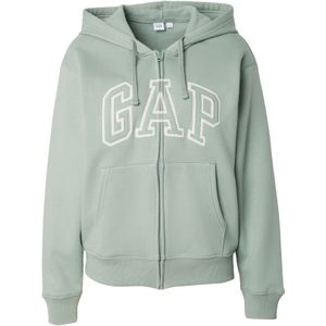 GAP Sweatvest 'HERITAGE'  mintgroen / wit