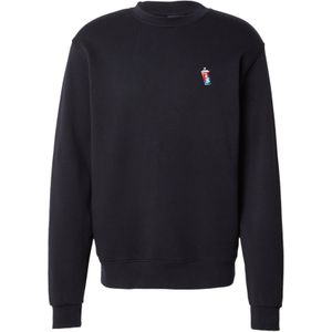 Iriedaily Sweatshirt 'Minican'  grijs / donkerlila / rood / zwart