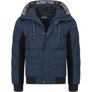 INDICODE JEANS Winterjas 'Jakobe'  blauw / zwart