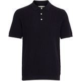 Casual Friday - CFKarl - Shirt - Navy - Knoopsluiting - Polokraag
