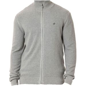 Williot Gebreid vest  navy / lichtgrijs / rood / wit