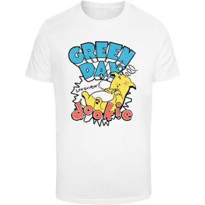 Merchcode Shirt 'Green Day Dookie'  blauw / geel / zwart / wit