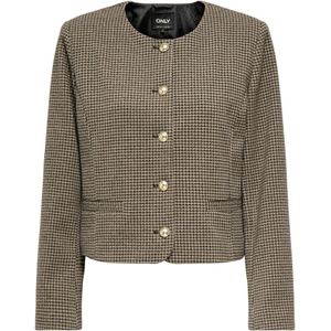 Onlmaggie - Jas - Omkeerbaar - Lange Mouwen - Knoopsluiting - Voorzakken