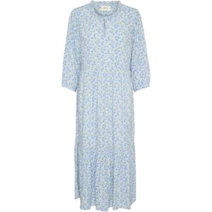 Cream Jurk 'Tiah'  royal blue/koningsblauw / lichtblauw / lichtgeel / lichtgroen