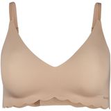 T-shirt BH - Beige - 72% Polyamide 28% Elastaan - Verwijderbare Cups Zonder Beugels