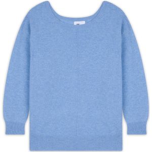 JUST CASHMERE Trui 'Karen'  hemelsblauw