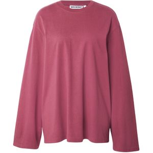 WEEKDAY Oversized shirt  donkerroze
