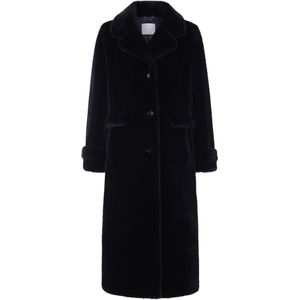 Rich & Royal Wintermantel  zwart