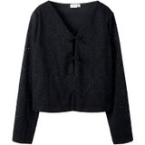 Top - Jacquard - V-hals - Lange Mouwen - Regular Fit