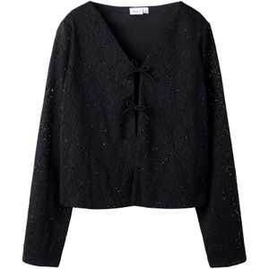 Top - Jacquard - V-hals - Lange Mouwen - Regular Fit