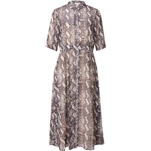 NÜMPH Blousejurk 'Kyndall'  beige / zwart