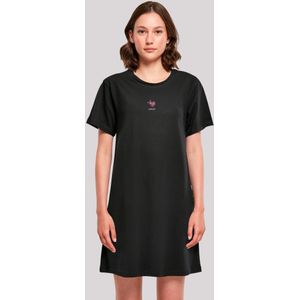 F4NT4STIC Jurk 'Pixel Heart Bestickt'  oudroze / zwart / wit