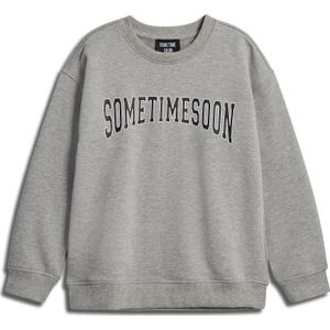SOMETIME SOON Sweatshirt 'Winters'  grijs / zwart / wit